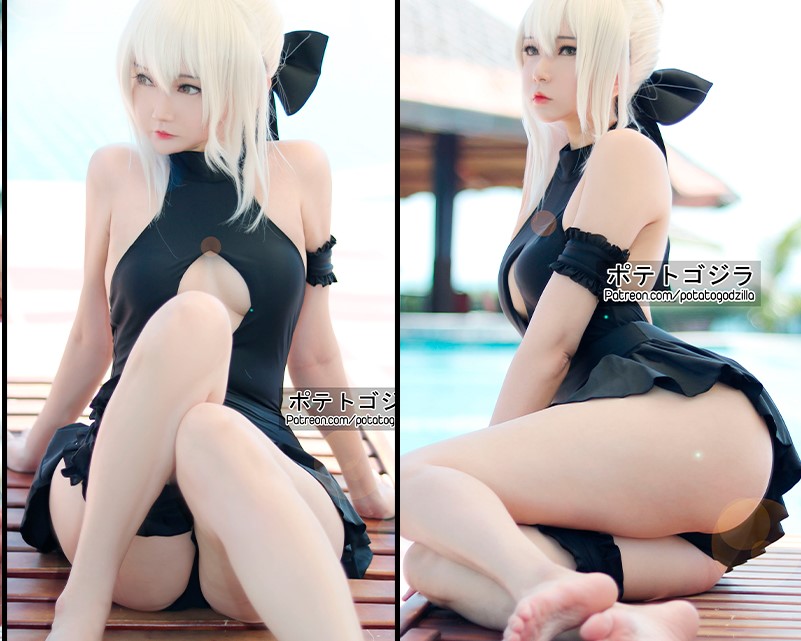 Potato Godzilla – Swimsuit Saber Alter [Fate/Grand Order]